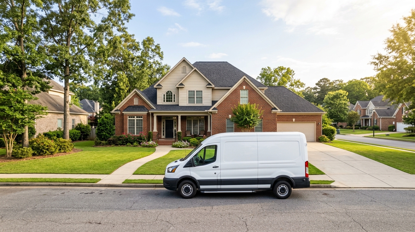 Birmingham Heating and Air Conditioning service vehicle in Shelby County Alabama