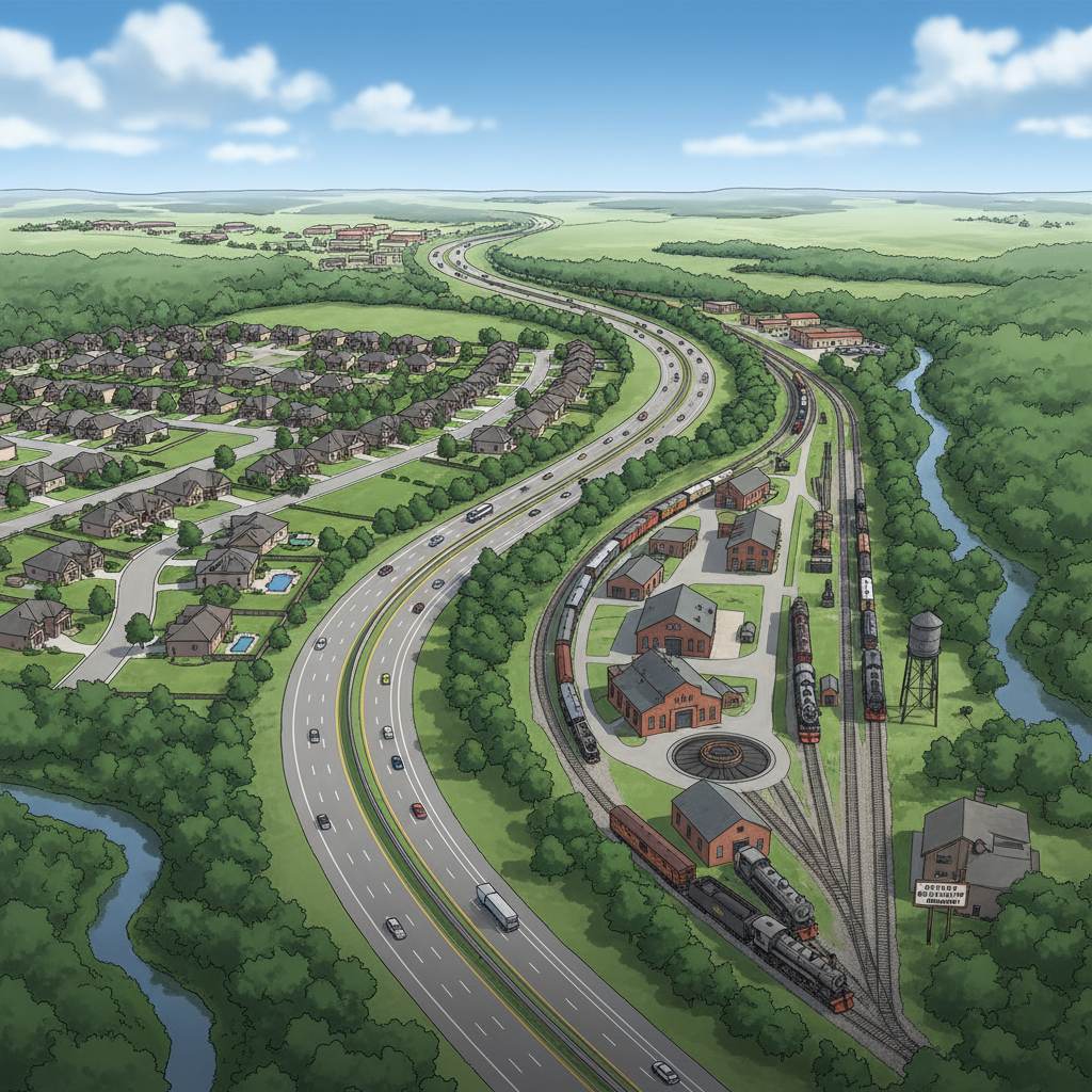 Calera Alabama neighborhood map